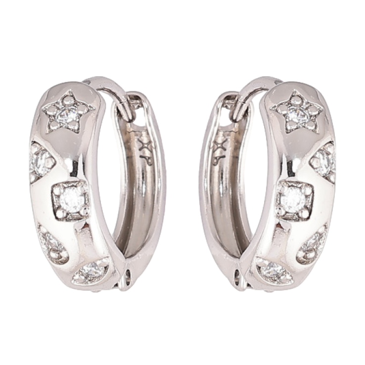 Сережки Xuping Родій колечка «Декоративний візерунок» фото №19