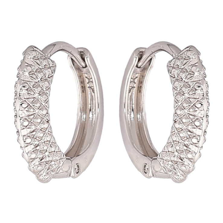 Сережки Xuping Родій колечка «Декоративний візерунок насічками» фото №20