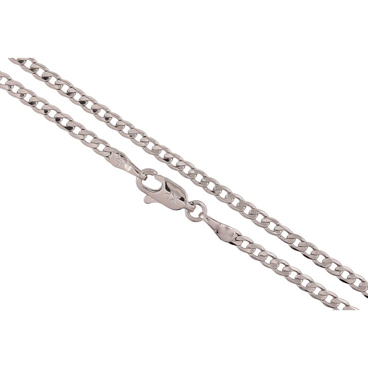 Ланцюжок Xuping Родій «Плетіння Панцирне» довжина 49см х 2.5мм фото №7 Ланцюжок Xuping Родій «Плетіння Панцирне» довжина 49см х 2.5мм фото №7