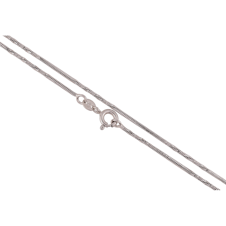 Ланцюжок Xuping Родій «Плетіння Ювелірний шнур 4-х гранний перекручений» довжина 45см х 1мм фото №3 Ланцюжок Xuping Родій «Плетіння Ювелірний шнур 4-х гранний перекручений» довжина 45см х 1мм фото №3