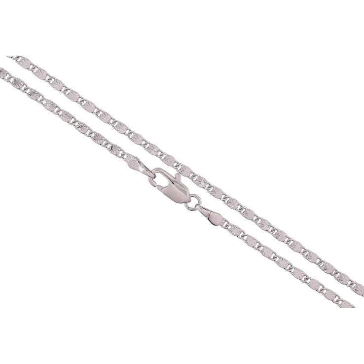 Ланцюжок Xuping Родій «Плетіння Морський ланцюг з візерунком» довжина 45см х 2мм фото №24 Ланцюжок Xuping Родій «Плетіння Морський ланцюг з візерунком» довжина 45см х 2мм фото №24