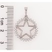 Кулон Xuping Родій «Зірка в колечку з цирконію» для ланцюжка до 5мм фото №2