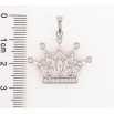 Кулон Xuping Родій «Корона з цирконієм» для ланцюжка до 6мм фото №2