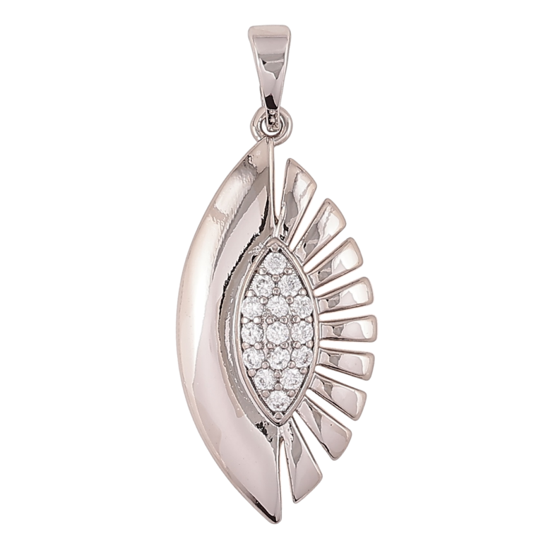 Кулон Xuping Родий Декоративный узор с цирконием для цепочки до 5мм фото №16