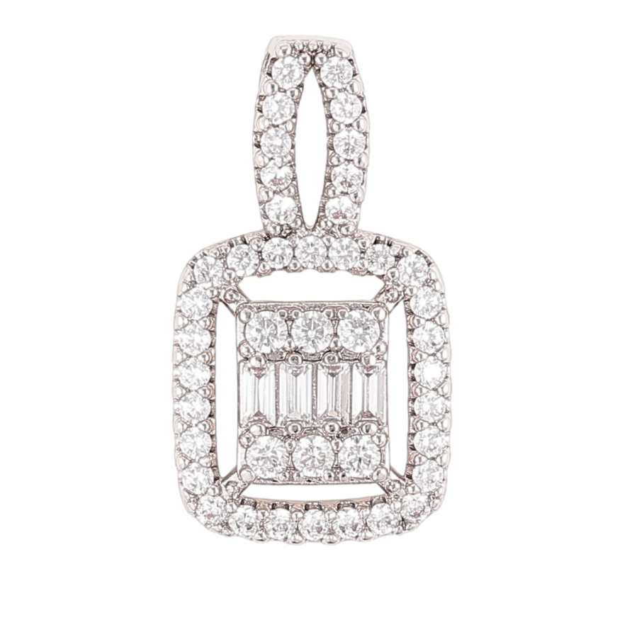 Кулон Xuping Родій «Інкрустація цирконієм» для ланцюжка до 4мм фото №1