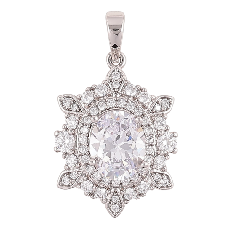 Кулон Xuping Родий Инкрустация цирконием для цепочки до 6мм фото №1