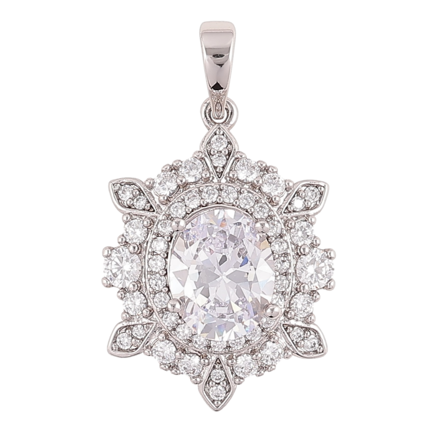 Кулон Xuping Родій «Інкрустація цирконієм» для ланцюжка до 6мм фото №1