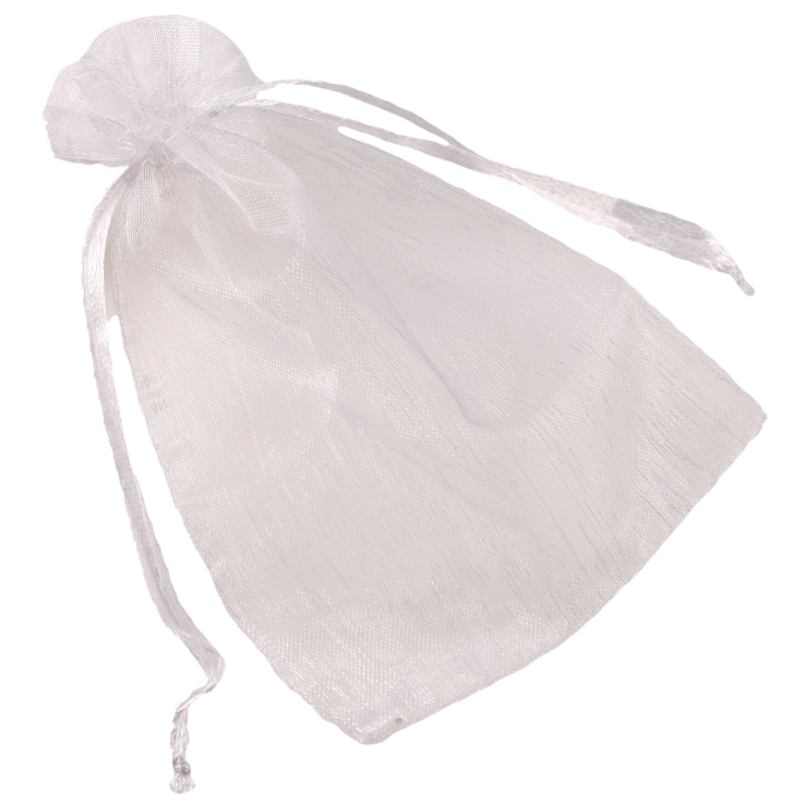 Мішечок подарунковий з органзи «Колір білий» розмір 9х12см ціна за 1 шт. фото №13