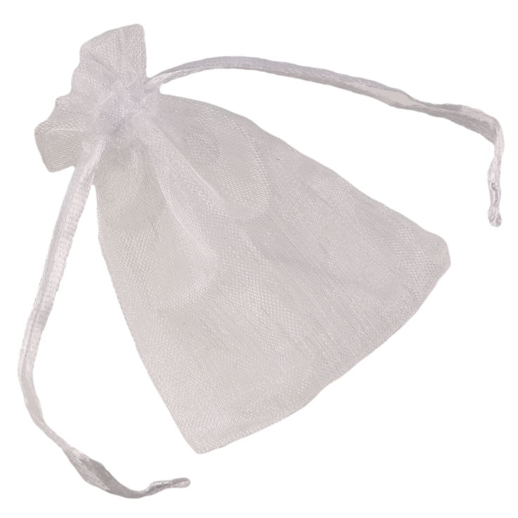Мішечок подарунковий з органзи «Колір білий» розмір 7х9см ціна за 1 шт. фото №11