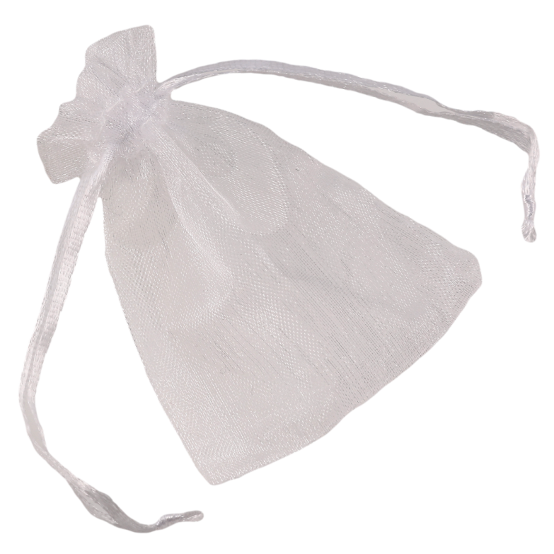 Мешочек подарочный из органзы Цвет белый размер 7х9см цена за 1 шт. фото №4