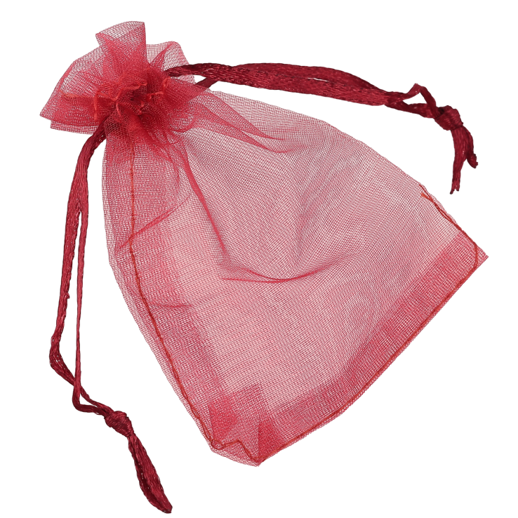 Мішечок подарунковий з органзи «Колір бордовий» розмір 7х9см ціна за 1 шт. фото №13