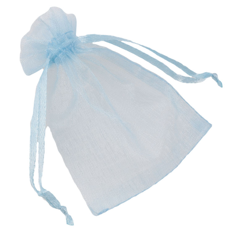 Мішечок подарунковий з органзи «Колір блакитний» розмір 7х9см ціна за 1 шт. фото №22