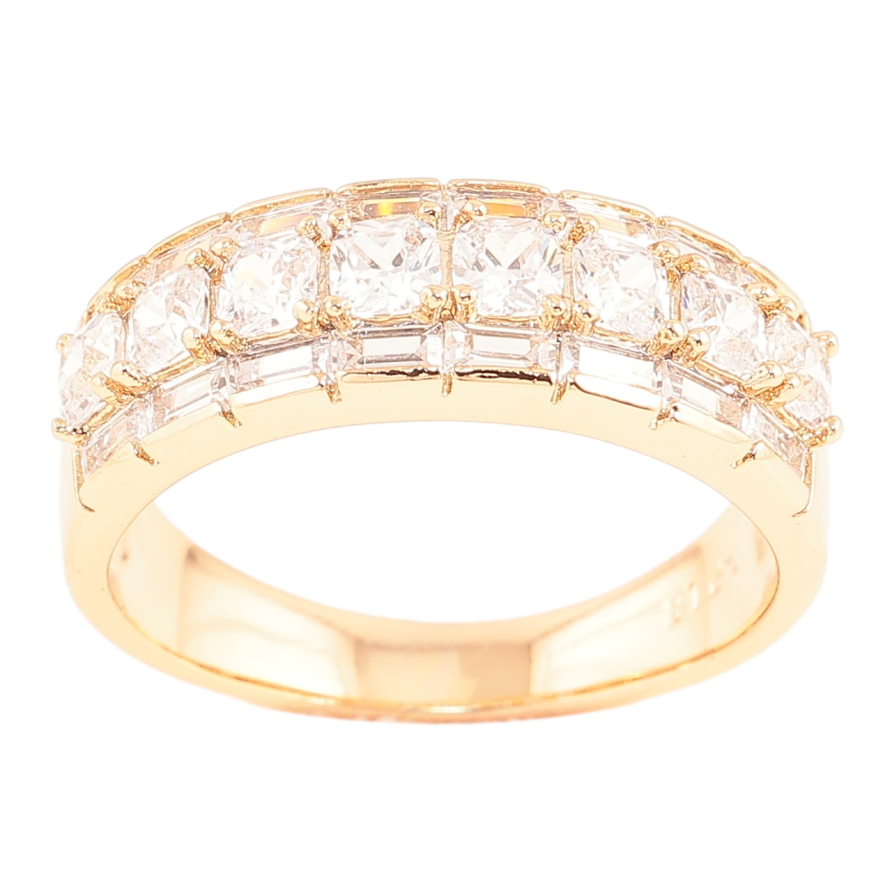 Кольцо Xuping Позолота 18K Инкрустация цирконием фото №1