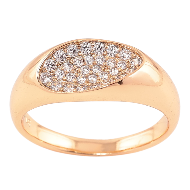 Кольцо Xuping Позолота 18K Узор с инкрустацией цирконием фото №24