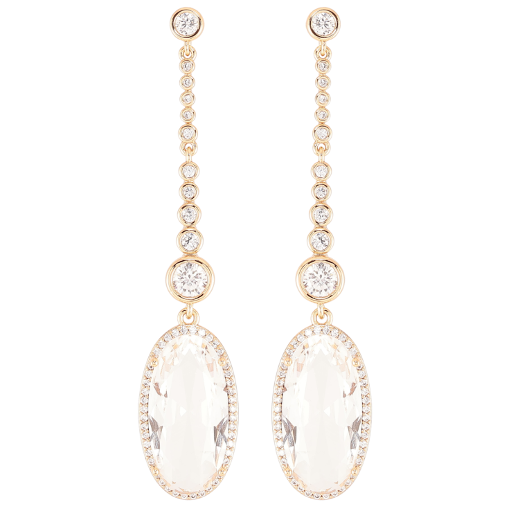 Сережки Xuping JEAN GOUJON Позолота 18K пусети «Кришталеві підвіски» фото №12