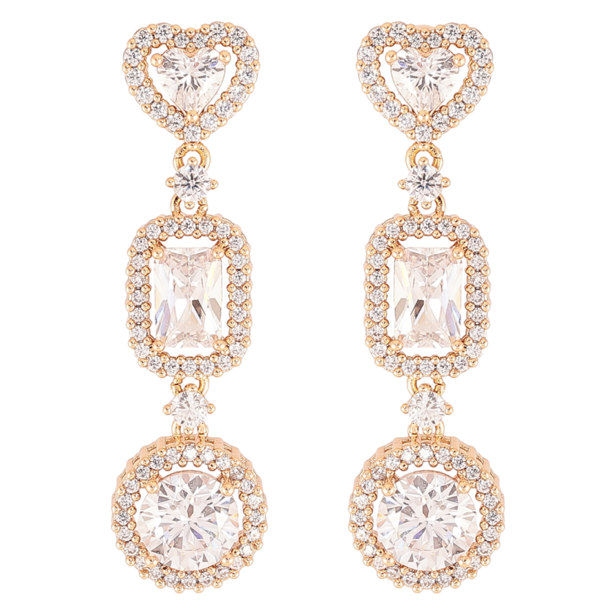 Сережки Xuping JEAN GOUJON Позолота 18K пусети «Витончені кришталеві підвіски» фото №1 Сережки Xuping JEAN GOUJON Позолота 18K пусети «Витончені кришталеві підвіски» фото №1