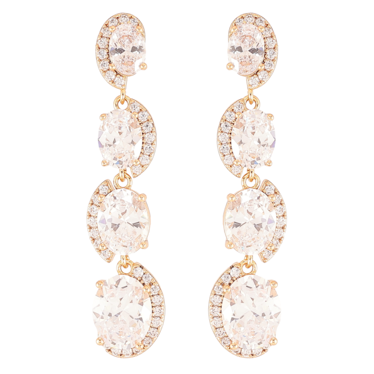 Сережки Xuping JEAN GOUJON Позолота 18K пусети «Фіаніти з хвилястими доріжками цирконію» фото №24 Сережки Xuping JEAN GOUJON Позолота 18K пусети «Фіаніти з хвилястими доріжками цирконію» фото №24