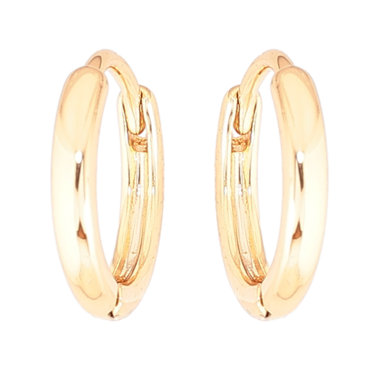 Серьги Xuping Позолота 18K колечки Классика, шир. 2мм ø 13мм фото №14