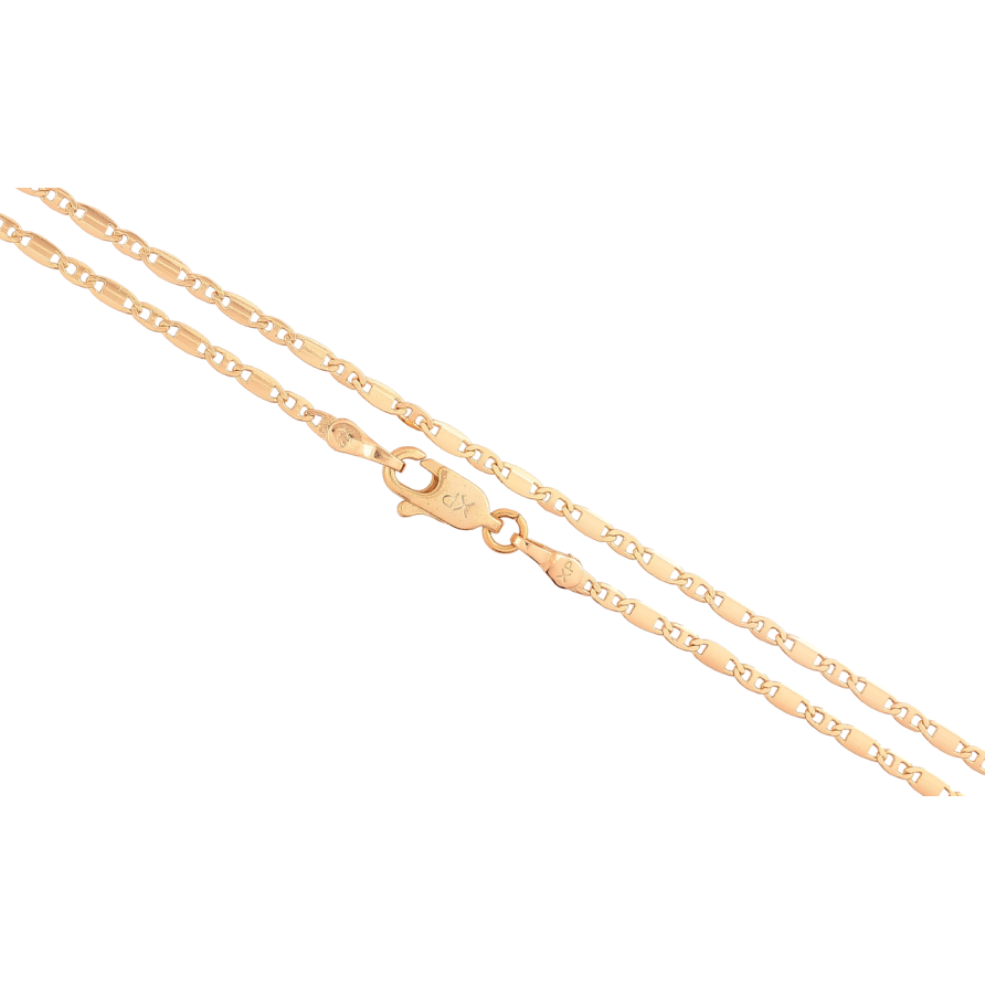 Ланцюжок Xuping Позолота 18K «Плетіння Морський ланцюг» довжина 45см х 2мм фото №1