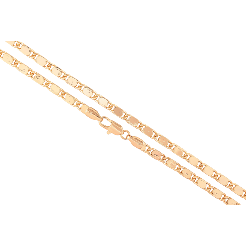 Цепочка Xuping Позолота 18K Плетение Морская цепь длинна 55см х 4мм фото №17