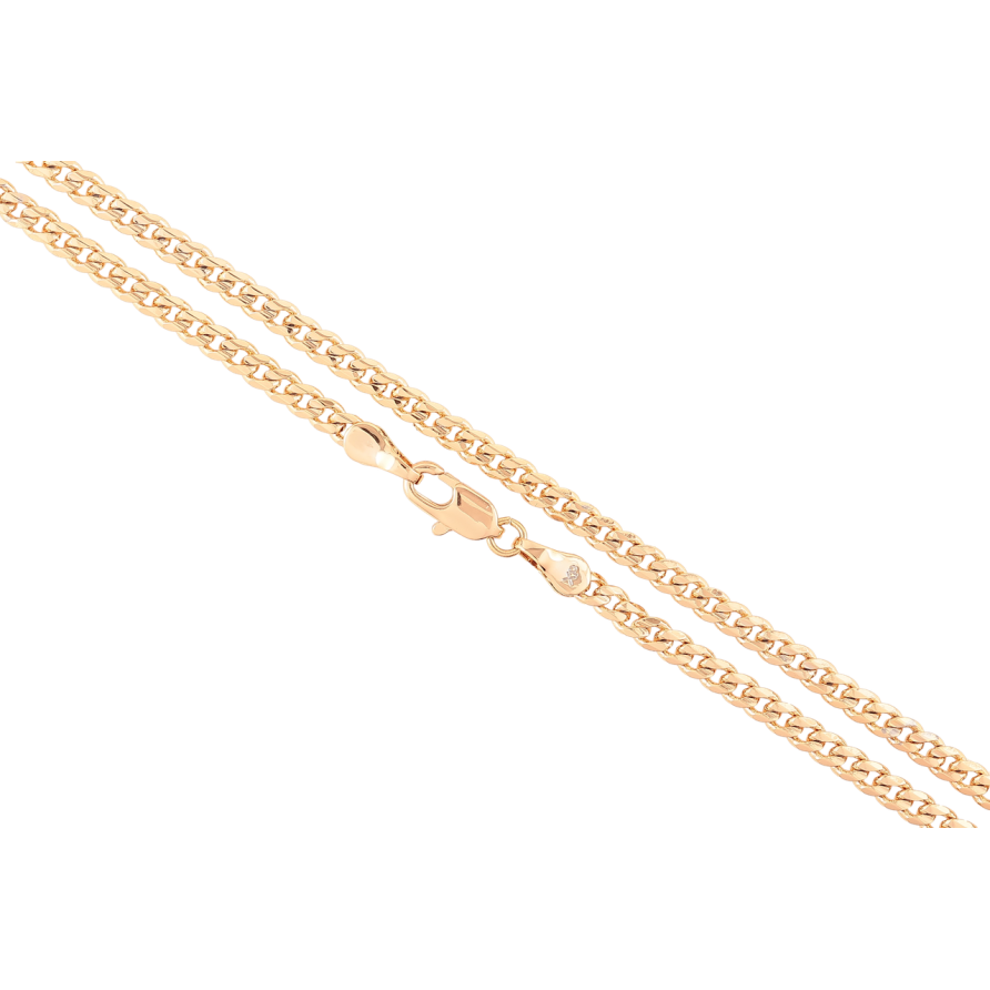 Ланцюжок Xuping Позолота 18K «Плетіння Панцирне» довжина 44см х 3мм фото №1