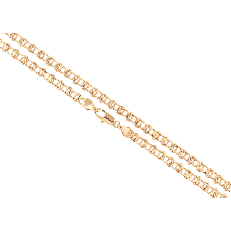 Ланцюжок Xuping Позолота 18K «Плетіння Вузлик» довжина 44см х 5мм фото №6