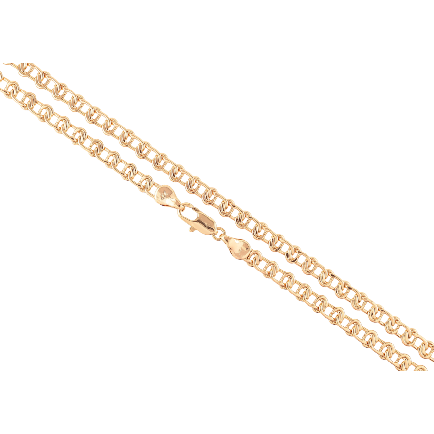 Ланцюжок Xuping Позолота 18K «Плетіння Вузлик» довжина 44см х 5мм фото №1