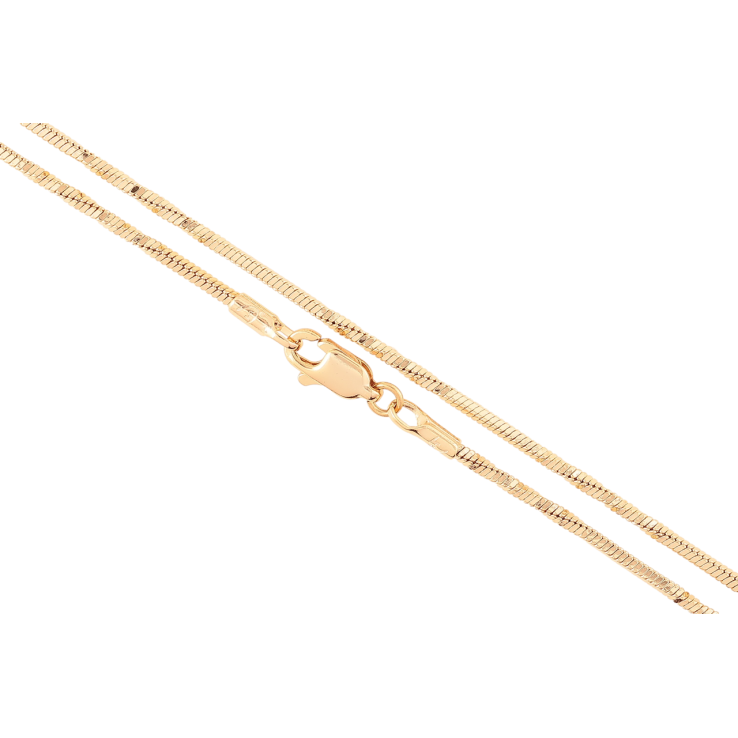 Цепочка Xuping Позолота 18K Плетение Ювелирный шнур 4-х гранный перекрученный длинна 45см х 1.5мм фото №18