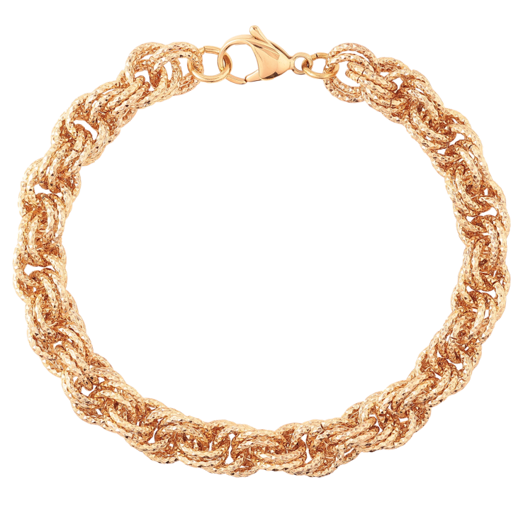 Браслет Xuping Позолота 18K «Ланцюжок Кордовий» довжина 20см х 7мм фото №9