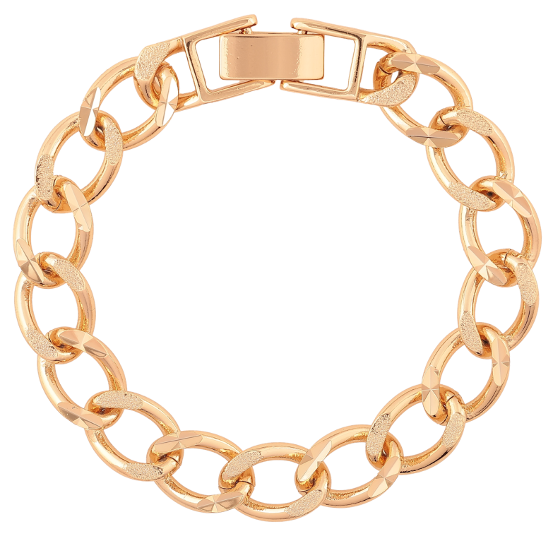 Браслет Xuping Позолота 18K Цепочка Панцирная длинна 18.5см х 10мм фото №1