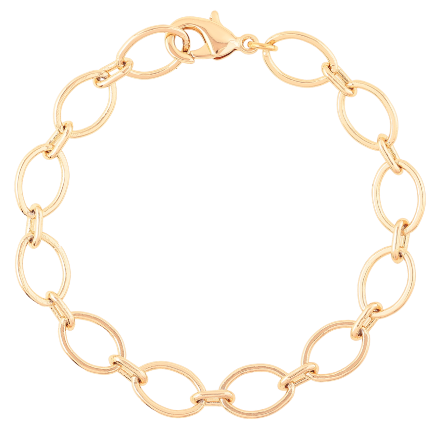 Браслет Xuping Позолота 18K «Ланцюжок Фантазійне плетіння» довжина 18.5см х 9мм фото №1