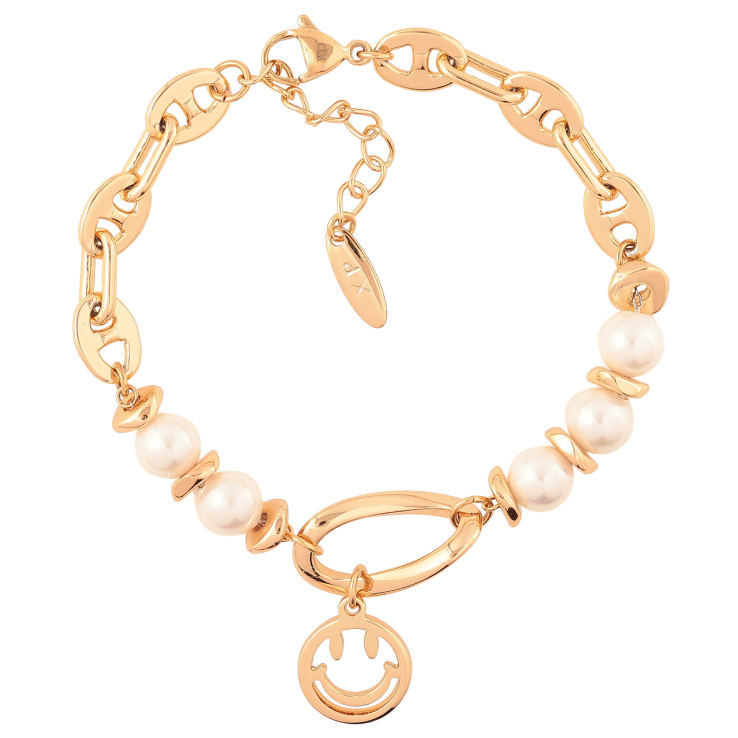 Браслет Xuping Позолота 18K «Смайл» довжина з доп. ланцюжком 17-20.5см х 6мм фото №5