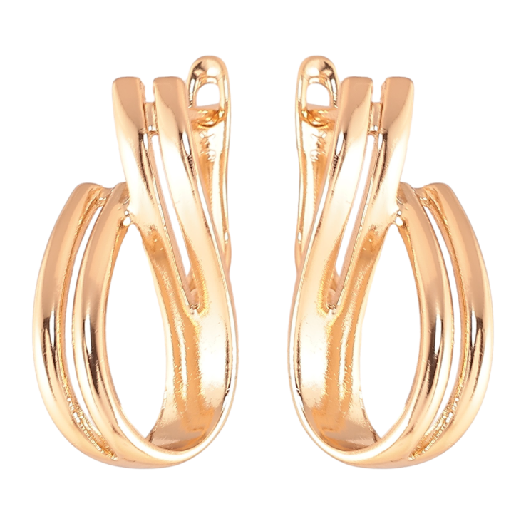 Серьги Xuping Позолота 18K английский замок Декоративные петельки фото №21