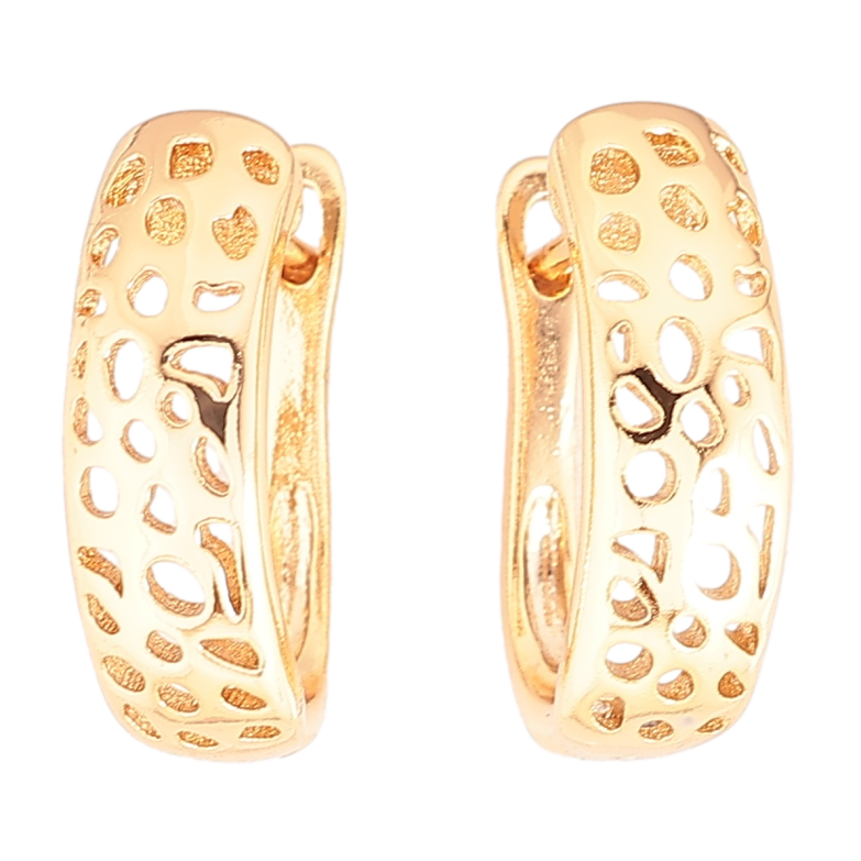 Серьги Xuping Позолота 18K английский замок Резной узор фото №1