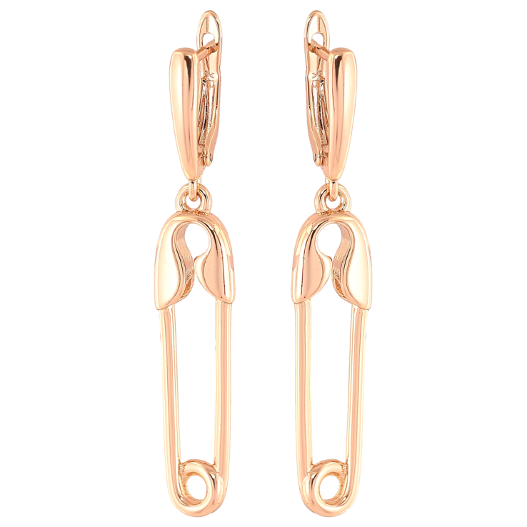 Серьги Xuping Позолота 18K английский замок Булавки фото №17