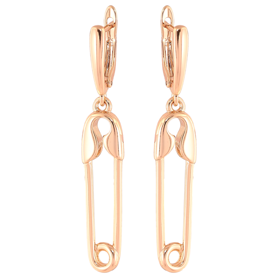 Сережки Xuping Позолота 18K англійський замок «Шпильки» фото №1
