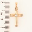 Кулон Xuping Позолота 18K Хрест з цирконієм» для ланцюжка до 5мм фото №2