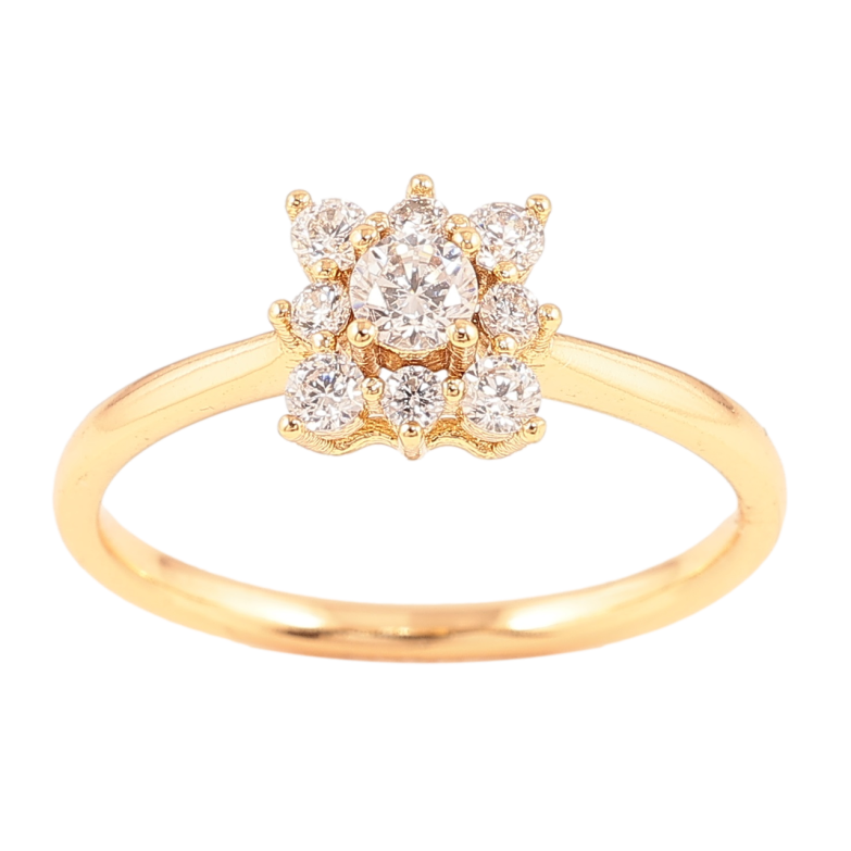 Каблучка Xuping Позолота 18K «Іскристість» фото №1