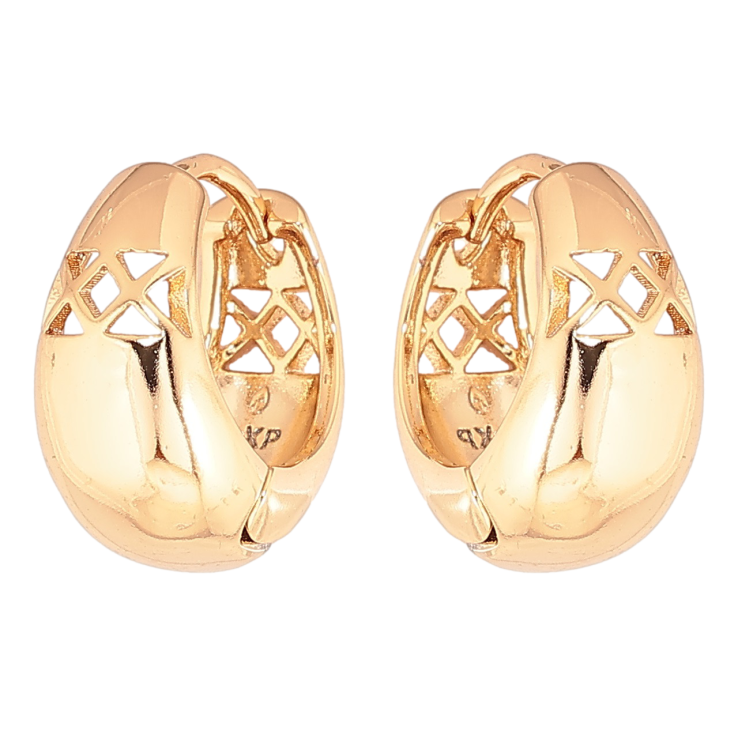 Серьги Xuping Позолота 18K колечки Резной узор фото №23 Серьги Xuping Позолота 18K колечки Резной узор фото №23