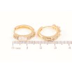 Серьги Xuping Позолота 18K колечки Инкрустация цирконием с фианитом фото №2 Серьги Xuping Позолота 18K колечки Инкрустация цирконием с фианитом фото №2