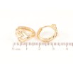 Серьги Xuping Позолота 18K колечки Декоративный узор фото №2