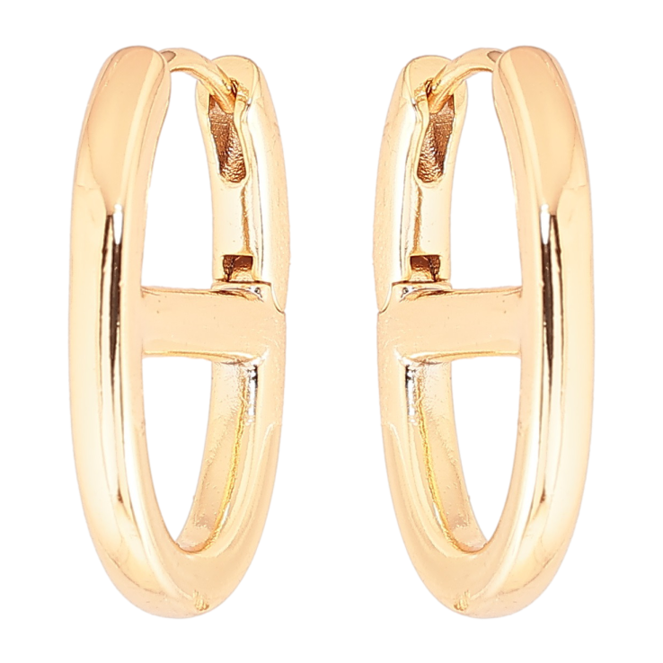 Серьги Xuping Позолота 18K колечки Декоративные овалы фото №12