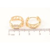 Серьги Xuping Позолота 18K колечки Узор с цирконием фото №2 Серьги Xuping Позолота 18K колечки Узор с цирконием фото №2