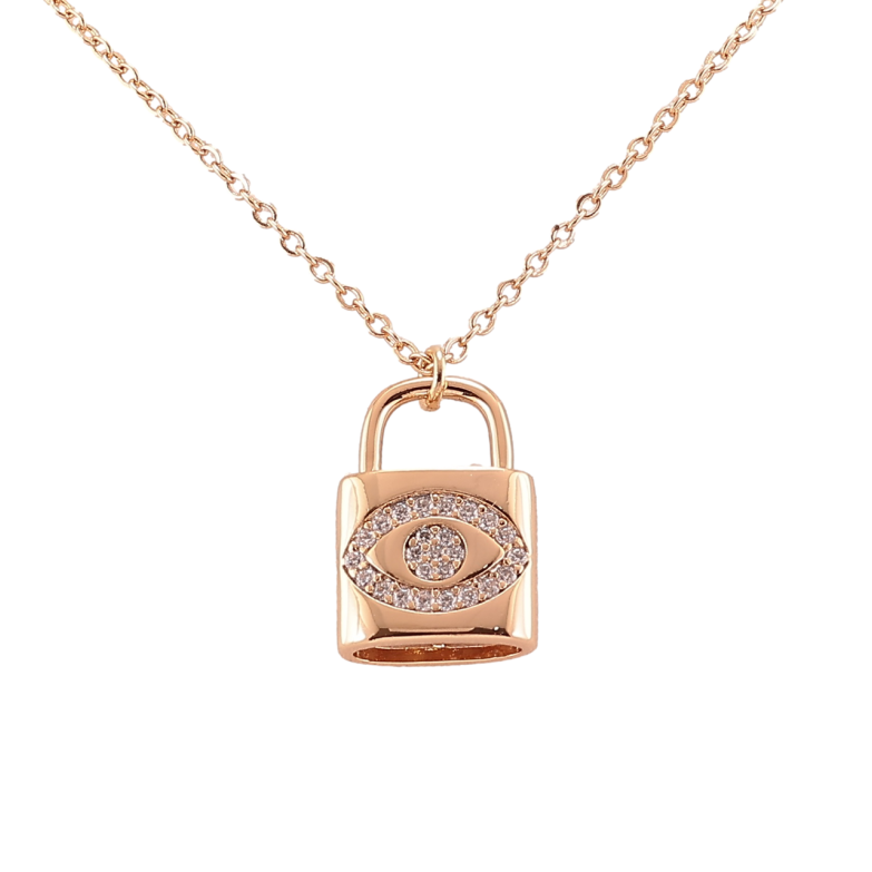 Підвіска на ланцюжку Xuping Позолота 18K «Замок з візерунком цирконієм» довжина 42-46см х 1.5мм фото №1