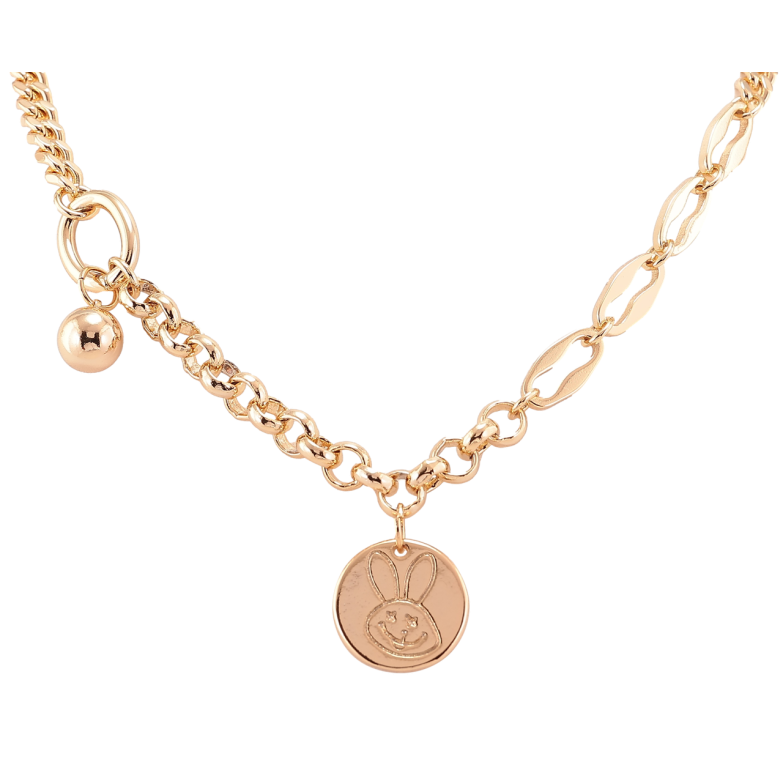 Подвеска на цепочке Xuping Позолота 18K Зайка длина 42-47см х 5мм фото №2 Подвеска на цепочке Xuping Позолота 18K Зайка длина 42-47см х 5мм фото №2