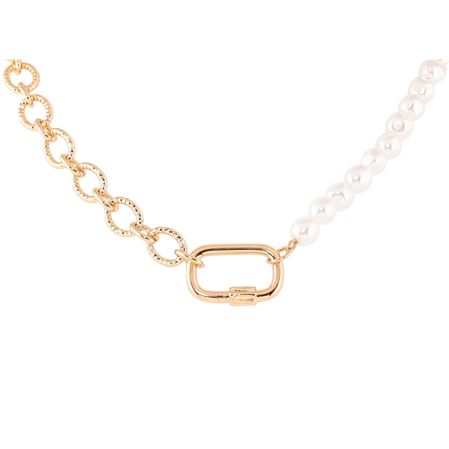 Кольє Xuping Позолота 18K «Ланцюжок з перловою ниткою» довжина 43-48см х 5-7мм фото №1