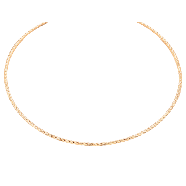 Намисто Xuping Позолота 18K Жорсткий Ювелірний шнур» довжина 43см х 2мм фото №24