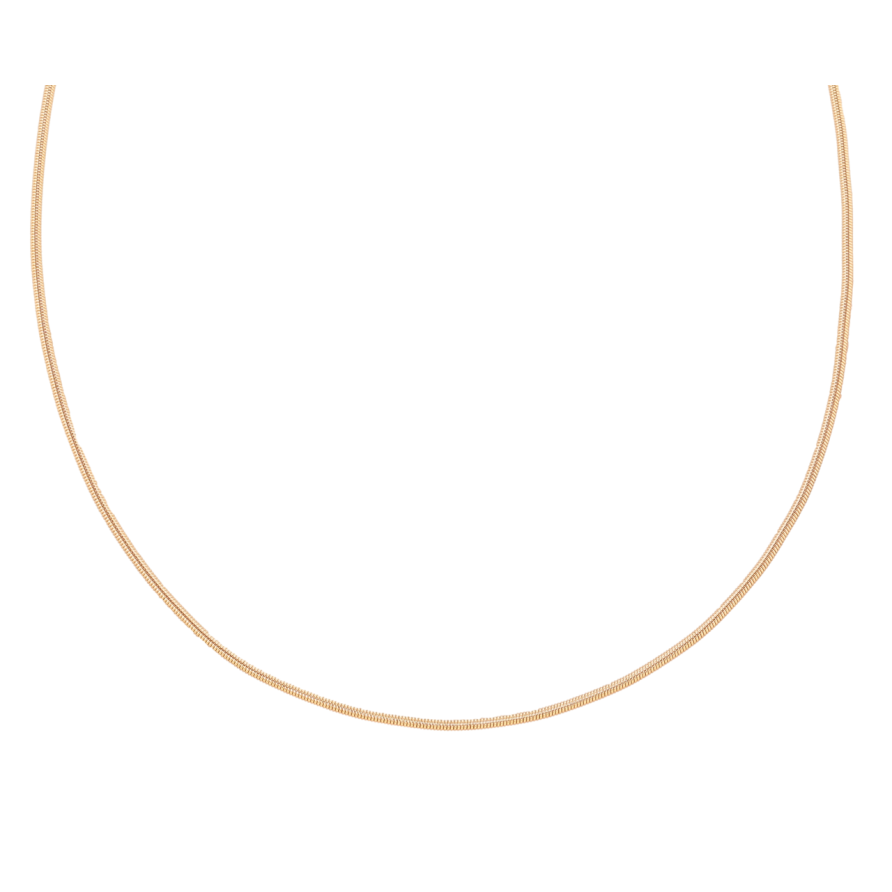 Намисто Xuping Позолота 18K Жорсткий Ювелірний шнур» довжина 44см х 1мм фото №1