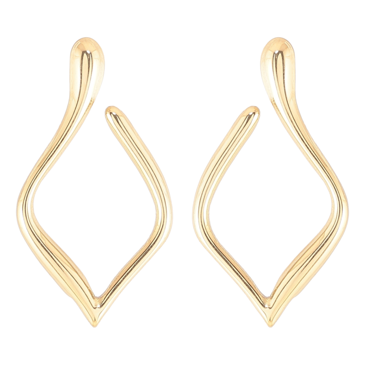 Серьги Xuping TTM Stainless Steel цвет 14К пусеты Грация фото №11