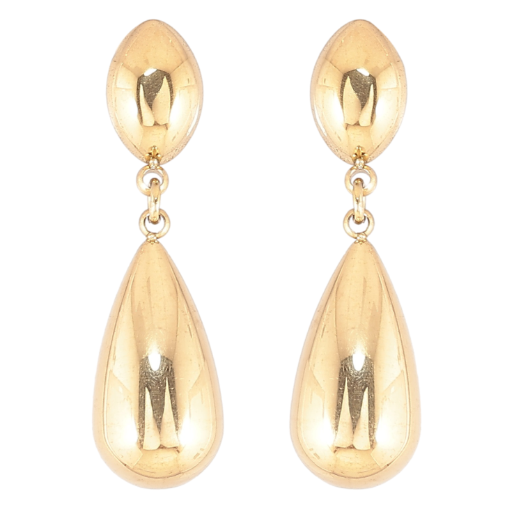 Сережки Xuping TTM Stainless Steel колір 14К пусети «Підвіски крапельки» фото №17